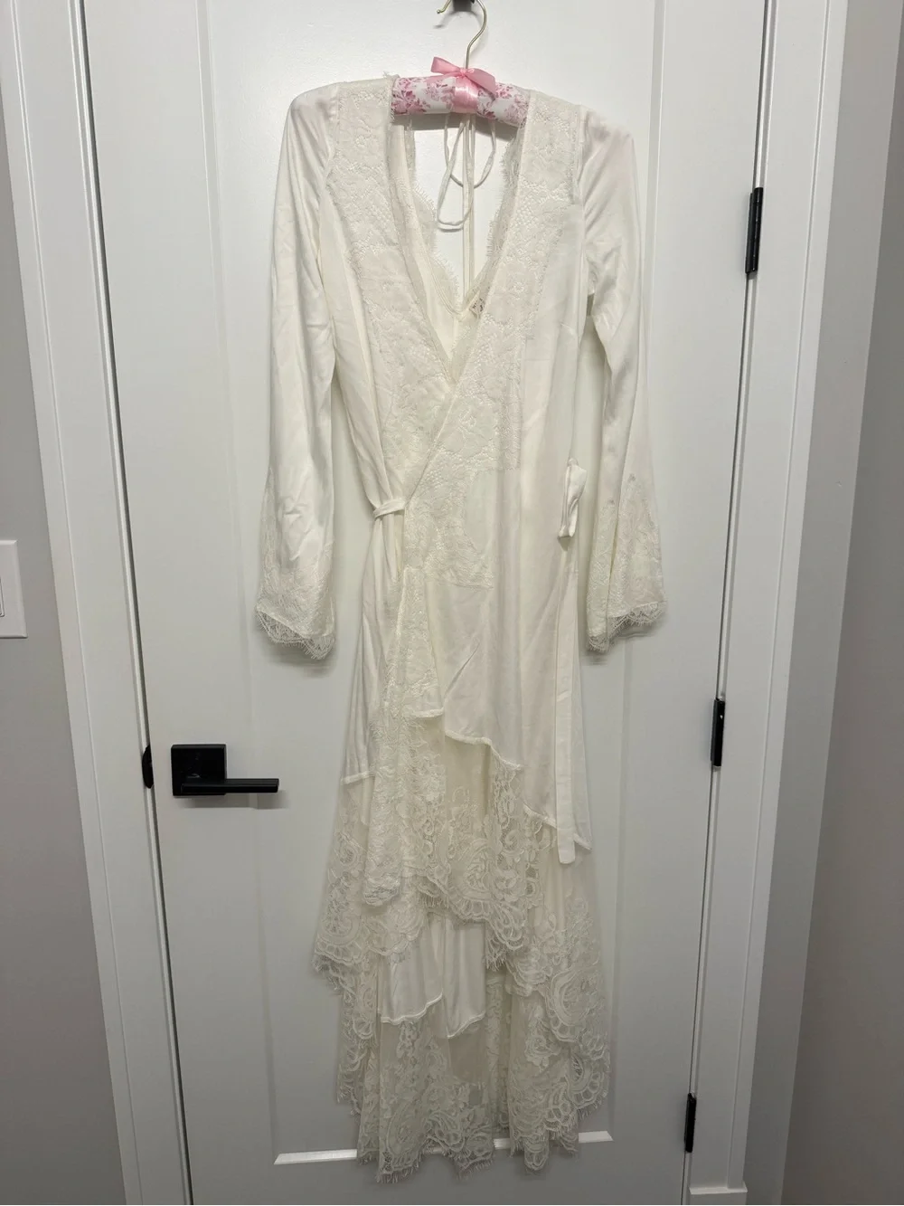 Nigel Preston Soho Wrap Long Sleeve Midi Dress